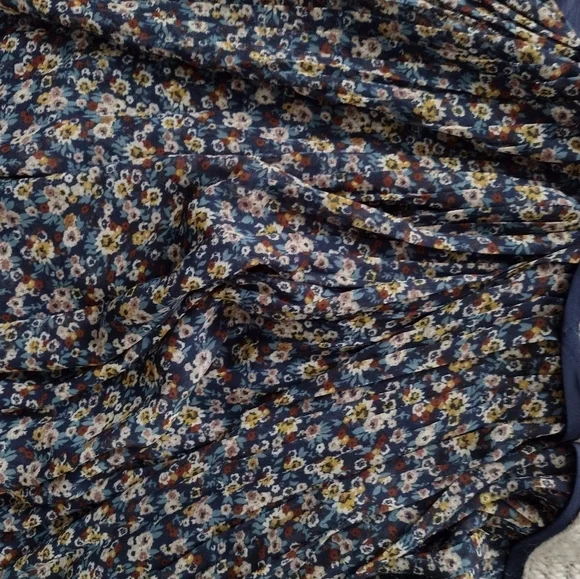 pinkyotto Dress Sleeveless Knit Bodice Pleated Floral Skirt - Picture 6 of 6